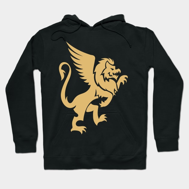 Golden Griffin Hoodie by Whatastory